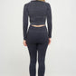 Ribbed Knit Tracksuit Two-Piece Set