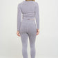 Ribbed Knit Tracksuit Two-Piece Set