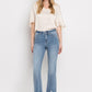 High Rise Crop Flare Jeans