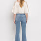 High Rise Crop Flare Jeans