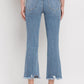 High Rise Crop Flare Jeans