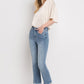 High Rise Crop Flare Jeans