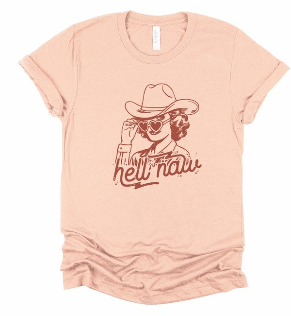 Hell Naw Cowgirl Graphic Tee