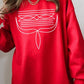 Western Boot Stitch Graphic Fleece Sweatshirts