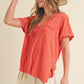 Zoie V-Neck Short Sleeve Top