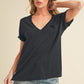 Zoie V-Neck Short Sleeve Top