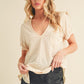 Zoie V-Neck Short Sleeve Top