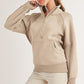 Long Dove Funnel Neck Half Long Zip