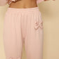 3D bow jogger sweatpants