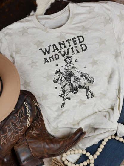 Wanted and Wild Cowboy Graphic Tee