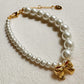 Dangle Bow Pearl Bracelet