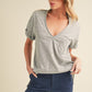 Zoie V-Neck Short Sleeve Top