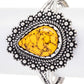 Western Pear Shape Stone Open Cuff