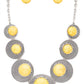 Round Stone Western Inspired Bib Necklace Set