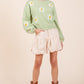 Plus Floral Embroidered Knit Sweater