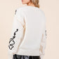 Plus Floral Embroidered Knit Sweater