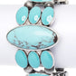 Oval Stone Enamel Stretch Western Bracelet