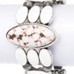 Oval Stone Enamel Stretch Western Bracelet