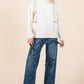 Plus Cable Knit Long-Sleeve Sweater