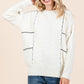 Plus Cable Knit Long-Sleeve Sweater