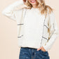 Plus Cable Knit Long-Sleeve Sweater