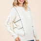 Plus Cable Knit Long-Sleeve Sweater