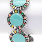 Compressed Stone Western Boho Stretch Bracelet