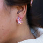 Christmas Tree Studs - Light Pink Sparkle