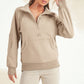 Long Dove Funnel Neck Half Long Zip