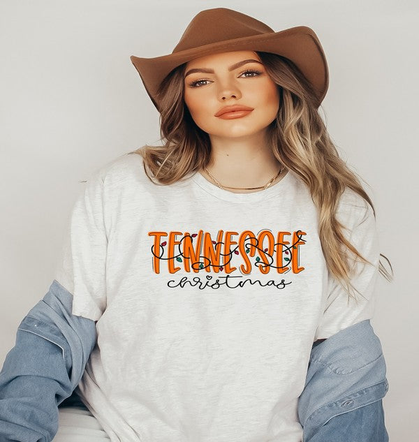 Tennessee Christmas Holiday Graphic Tee