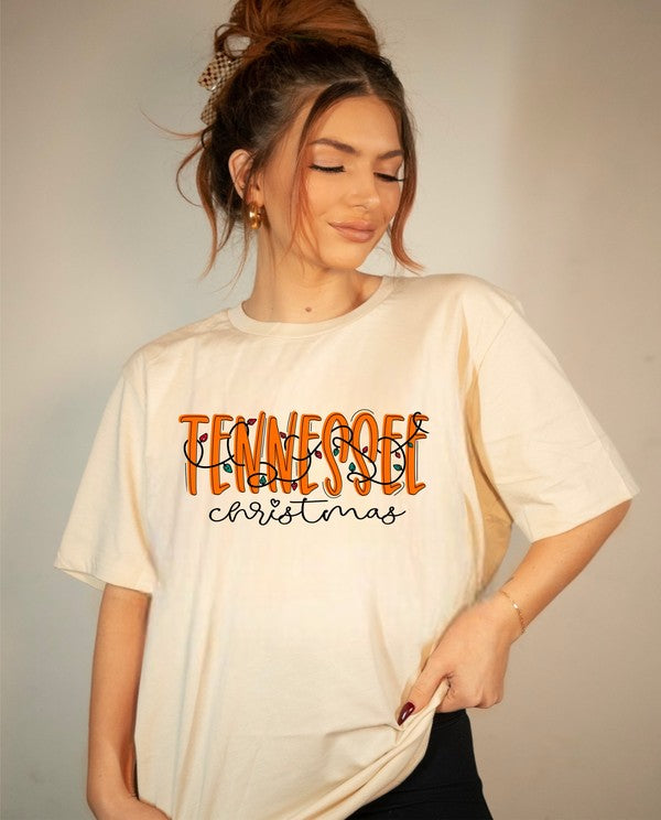 Tennessee Christmas Holiday Graphic Tee