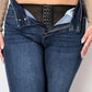 PLUS CORSET HIGH RISE DOUBLE WAIST BOOTCUT JEANS