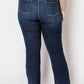 PLUS CORSET HIGH RISE DOUBLE WAIST BOOTCUT JEANS