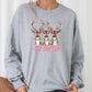 Ho Ho Ho Deer Cozy Crewneck Sweatshirt