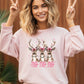 Ho Ho Ho Deer Cozy Crewneck Sweatshirt