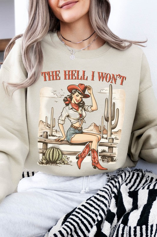 Western Cowgirl Fleece Sweatshirt