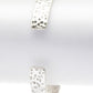 Steer Head Oval Stone Pave Open Cuff