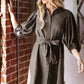 SOLID BUTTON DOWN DRESS  PLUS JBJ1004P