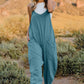 Double Take Full Size V-Neck Sleeveless Jumpsuit with Pockets