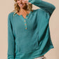 BiBi Thumb Opening Long Sleeve Top with Kangaroo Pocket