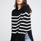 Melanie Ribbed Hem Stripe Sweater