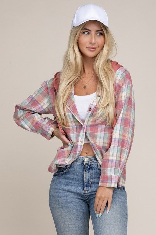 Plaid Shirt Hoodie