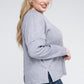 Plus Ribbed Brushed Melange Hacci Sweater