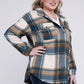 Gabby Plus Size Yarn Dyed Plaid Shirt Jacket