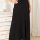 Double Take Full Size Soft Rayon Drawstring Waist Maxi Skirt