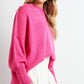 Lindsey Plus Solid Boat Neck Long Sleeve Sweater