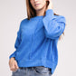 Brushed Melange Hacci Hi-Low Hem Sweater