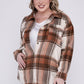 Gabby Plus Size Yarn Dyed Plaid Shirt Jacket