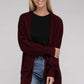 Low Gauge Waffle Open Cardigan Sweater