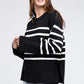 Melanie Ribbed Hem Stripe Sweater